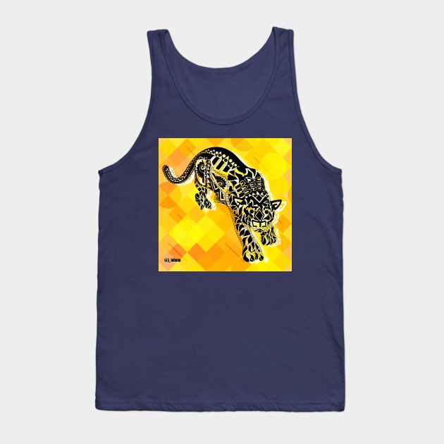 golden jaguar ecopop Tank Top by jorge_lebeau